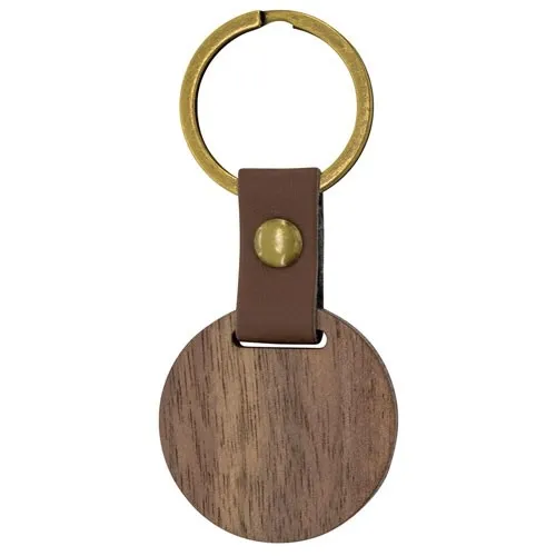 PORTE-CLÉS EN BOIS ROND "SAMOA"