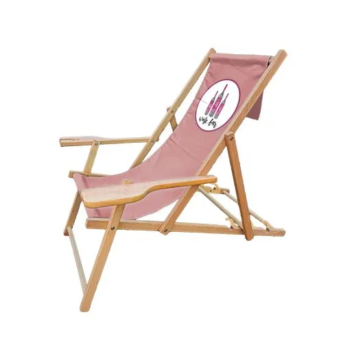 Transat publicitaire personnalisé avec porte-verre intégré