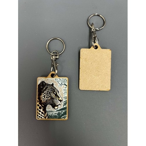 Porte-clés bois personnalisé découpé forme sur mesure - Made in France