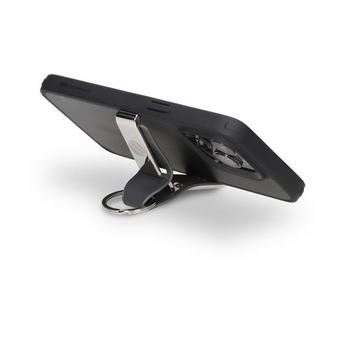 Porte-clés Support Téléphone 2 en 1 - Zamac et PU Personnalisable