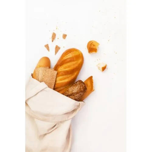 Corbeille à pain en coton personnalisable par sérigraphie