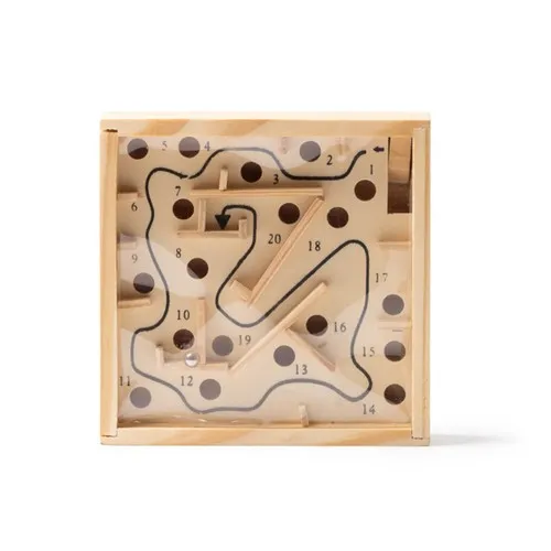 Jeu d'Adresse en Bois Personnalisable - Labyrinthe 20 Obstacles