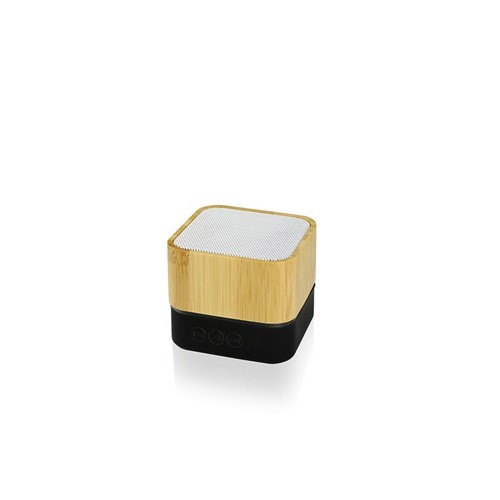 Enceinte Bluetooth Bambou 3W avec Lumière Colorée Personnalisable