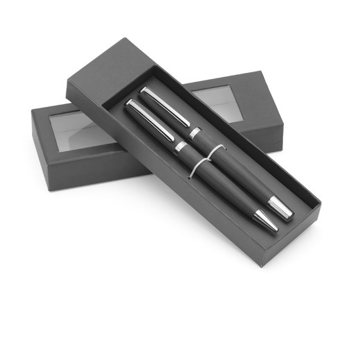 Coffret Stylo et Roller Personnalisable - Parure d'Écriture Métal