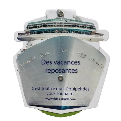 Etiquette en forme de valise