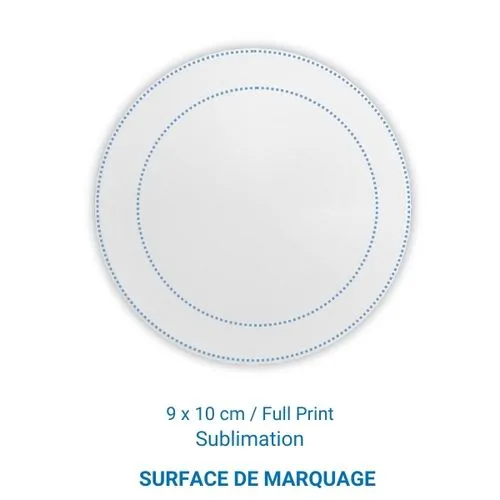 Tapis de souris Rond BUDGET - Blanc