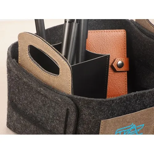 Sac en Feutre Personnalisable - 2 Poches et Poignées