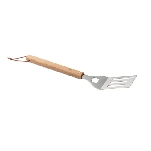 Spatule BBQ en hêtre avec décapsuleur - Personnalisable