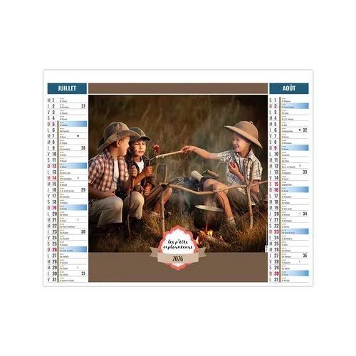 2EN1 - ENFANTS 2026 - SMALL 330 x 470 mm - MARQUAGE 1 COULEUR