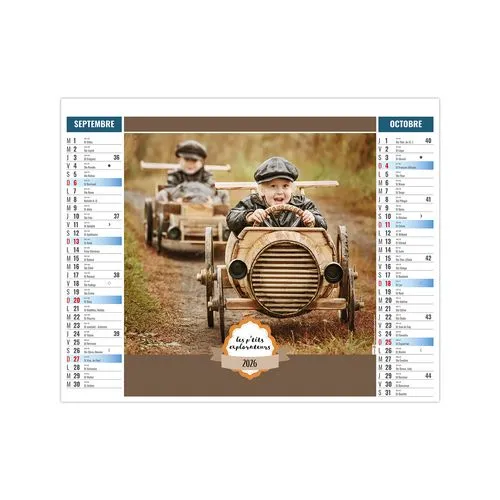 2EN1 - ENFANTS 2026 - SMALL 330 x 470 mm - MARQUAGE 1 COULEUR