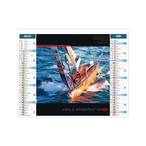 2EN1 - MARIN 2026 - XXL 474 x 700 mm - MARQUAGE 1 COULEUR