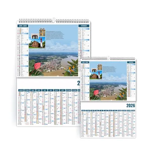 2EN1 - OUTREMER 2026 - XXL 474 x 700 mm - MARQUAGE 1 COULEUR