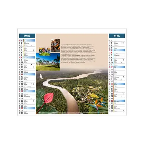 2EN1 - OUTREMER 2026 - XXL 474 x 700 mm - MARQUAGE 1 COULEUR