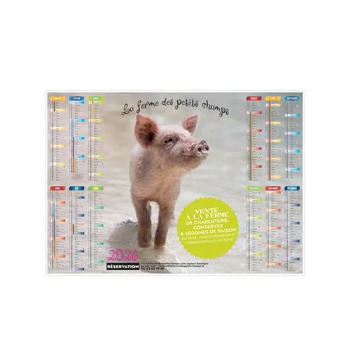 PLANNING CREATION 2026 - XXL 700 x 500 mm - LEGER SOUPLE - RECTO SEUL