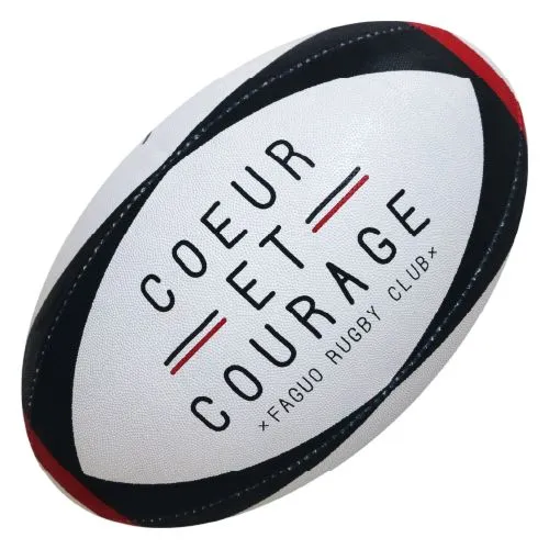 Ballon de Rugby Taille 5 Personnalisable - Sérigraphie 5 Couleurs