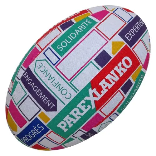 Ballon de Rugby Taille 5 Personnalisable - Sérigraphie 5 Couleurs