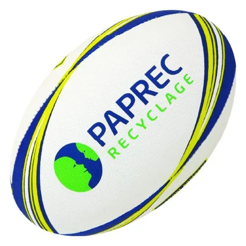 Ballon de Rugby Taille 5 Personnalisable - Sérigraphie 5 Couleurs