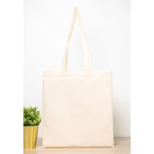 Sac Shopping Coton Naturel Anses Longues - Personnalisable