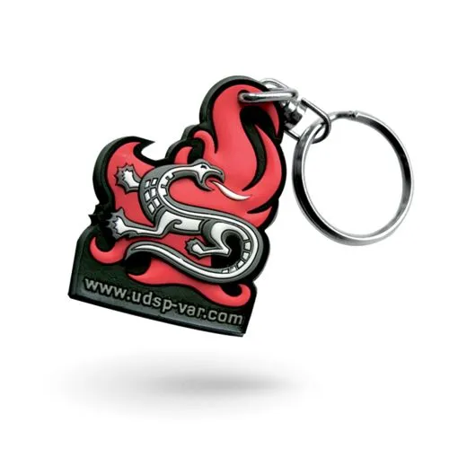 Porte-clés mousqueton + lanière sérigraphié