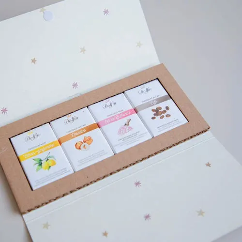 Coffret 3 Chocolats Bio Équitables Personnalisé - Cadeau d'Entreprise