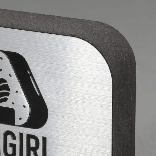 Plaque Trophée MDF Noir Personnalisable - Gravure Laser Premium