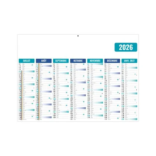 GAMECO BLEU 2026 - STANDARD 550 x 345 mm - LEGER 400G - SANS MARQUAGE - 1 TROU EN TETE