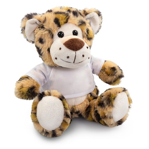 Peluche Panthère avec T-shirt Personnalisable - Cadeau Publicitaire