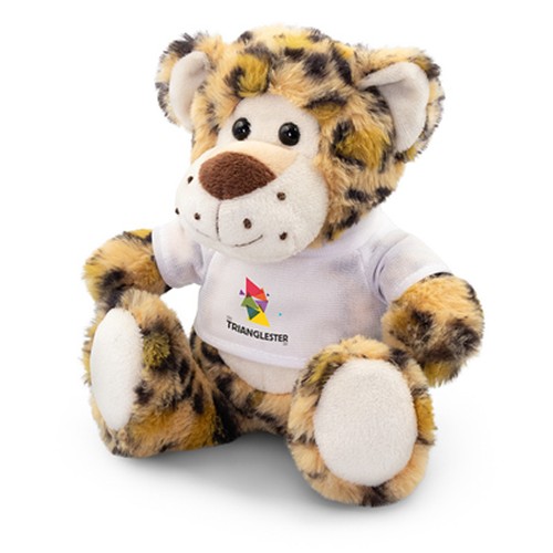 Peluche Panthère avec T-shirt Personnalisable - Cadeau Publicitaire
