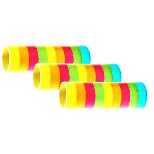 3 Rouleaux de 18 serpentins FLUO 4m