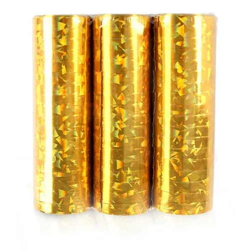 3 Serpentins x18 hologramme 4m OR