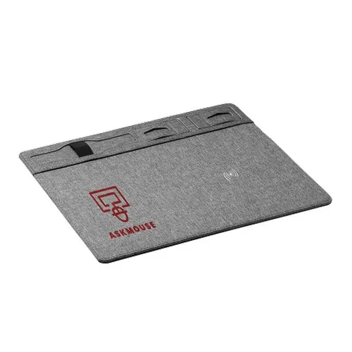 Tapis de souris en liège avec chargeur sans fil 5W intégré