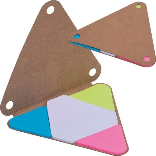 Carnet de Notes Adhésives Triangulaire Personnalisable