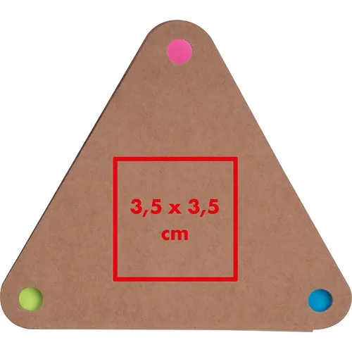 Carnet de Notes Adhésives Triangulaire Personnalisable