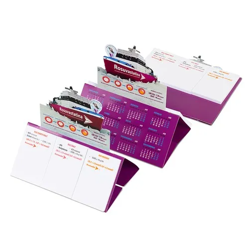 Présentoir Carton avec Bloc Notes Adhésif et Index Personnalisables