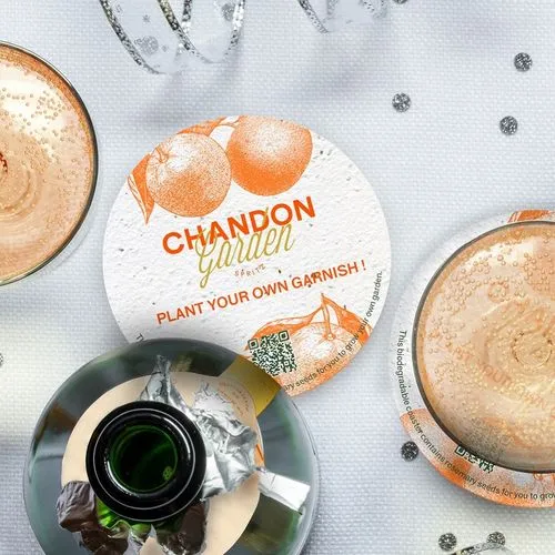 Dessous de verre à planter personnalisé - Papier ensemencé 250g