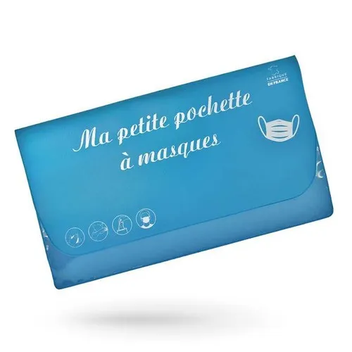 Pochette pour masque en PVC 100% recyclable
