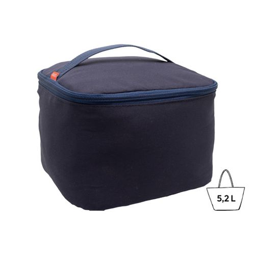 Sac Isotherme Bento Bleu Nuit Personnalisable - Polycoton Premium