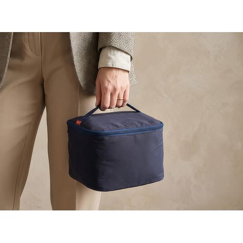 Sac Isotherme Bento Bleu Nuit Personnalisable - Polycoton Premium