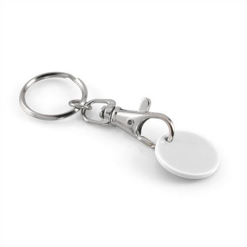 Porte-clés mousqueton avec jeton de chariot personnalisable