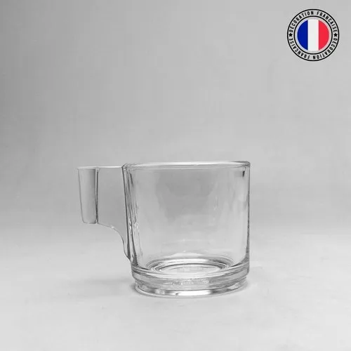 Tasse à café espresso en verre 60ml personnalisable