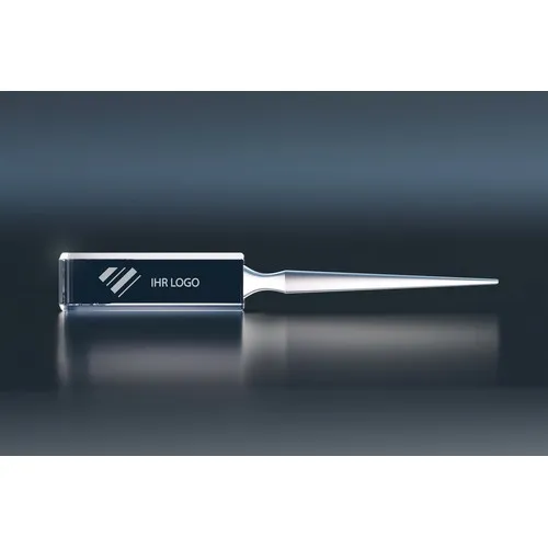 Ouvre-lettre en cristal personnalisable avec coffret cadeau