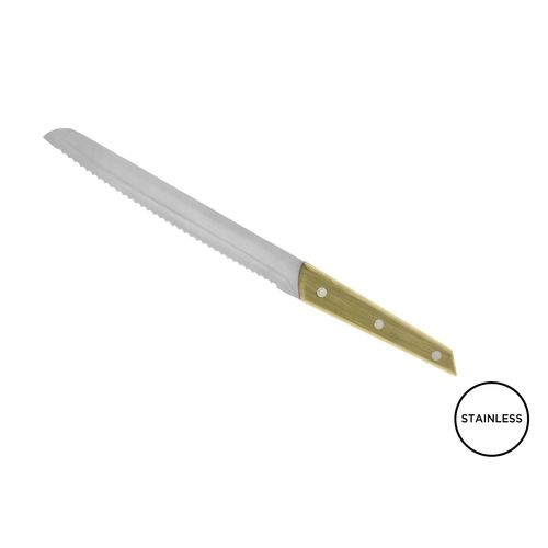Tartineur bambou personnalisable - Lame inox 10cm microdentée
