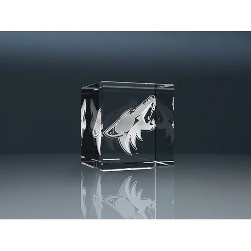 Cube en Verre Optique 80mm - Gravure Laser 3D Personnalisable