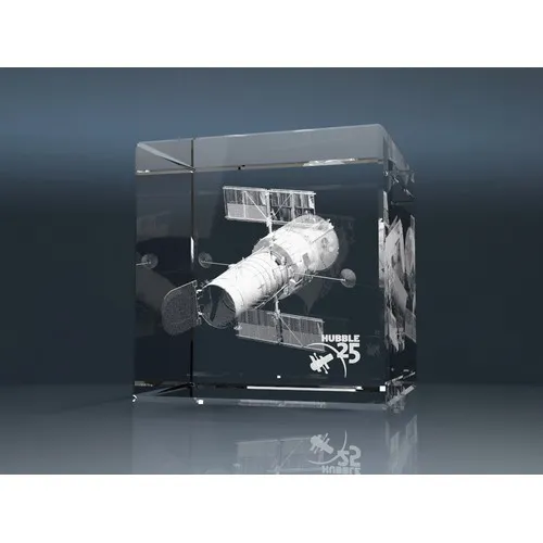 Cube en Verre Optique 80mm - Gravure Laser 3D Personnalisable