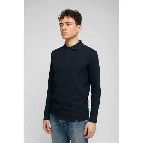 Polo Homme Manche Longue Coton Bio - Personnalisable par Sérigraphie