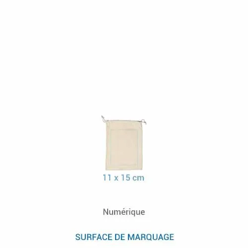 Pochon coton FIDJI S 155 - écru