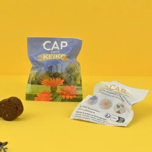 Palet à Graines en Papillote Personnalisable - Cadeau Écologique