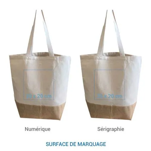 Cabas coton jute AGRA 330 L