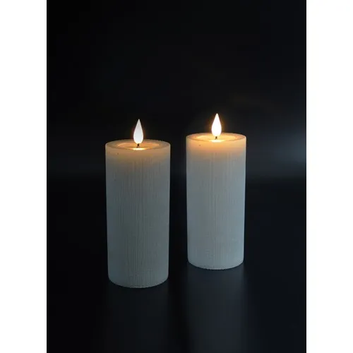 Set 2 Bougies LED Personnalisables en Coffret Cadeau