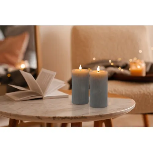 Set 2 Bougies LED Personnalisables en Coffret Cadeau